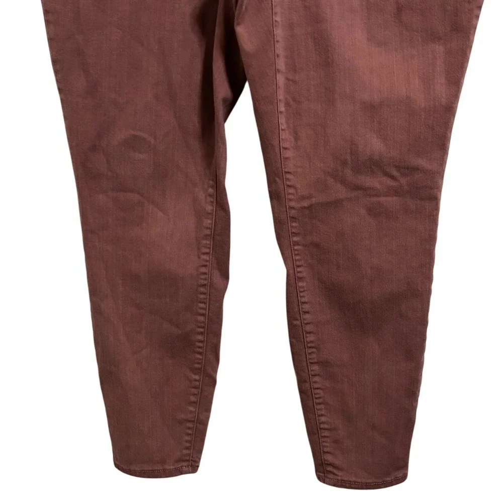EVRI Womens Mauve Pull On Jegging Pants Plus‎ Size 16W Stretch Skinny Rose